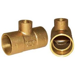 Legend 302-203NL Tee T-570NL Monoflow 3/4 x 1/2 Inch Sweat Lead Free Cast Brass