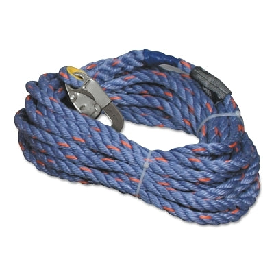 Honeywell 300L-Z7/100FTBL 300L Rope Lifeline Series 100 ft Snap Hook and Loop 310 lb