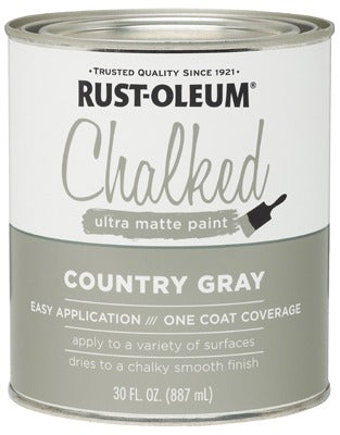 RUST-OLEUM Rust-oleum 285141 Chalked Paint 30 Oz Gray Matte