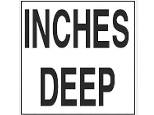 Inlays C621532 Depth Marker 6x6 Frost Proof Tile Inches Deep Non-Skid