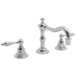 Newport Brass 930L/26 Lavatory Faucet Chesterfield Widespread 8 to 20 Inch Spread 2 Lever ADA Watersense Polished Chrome