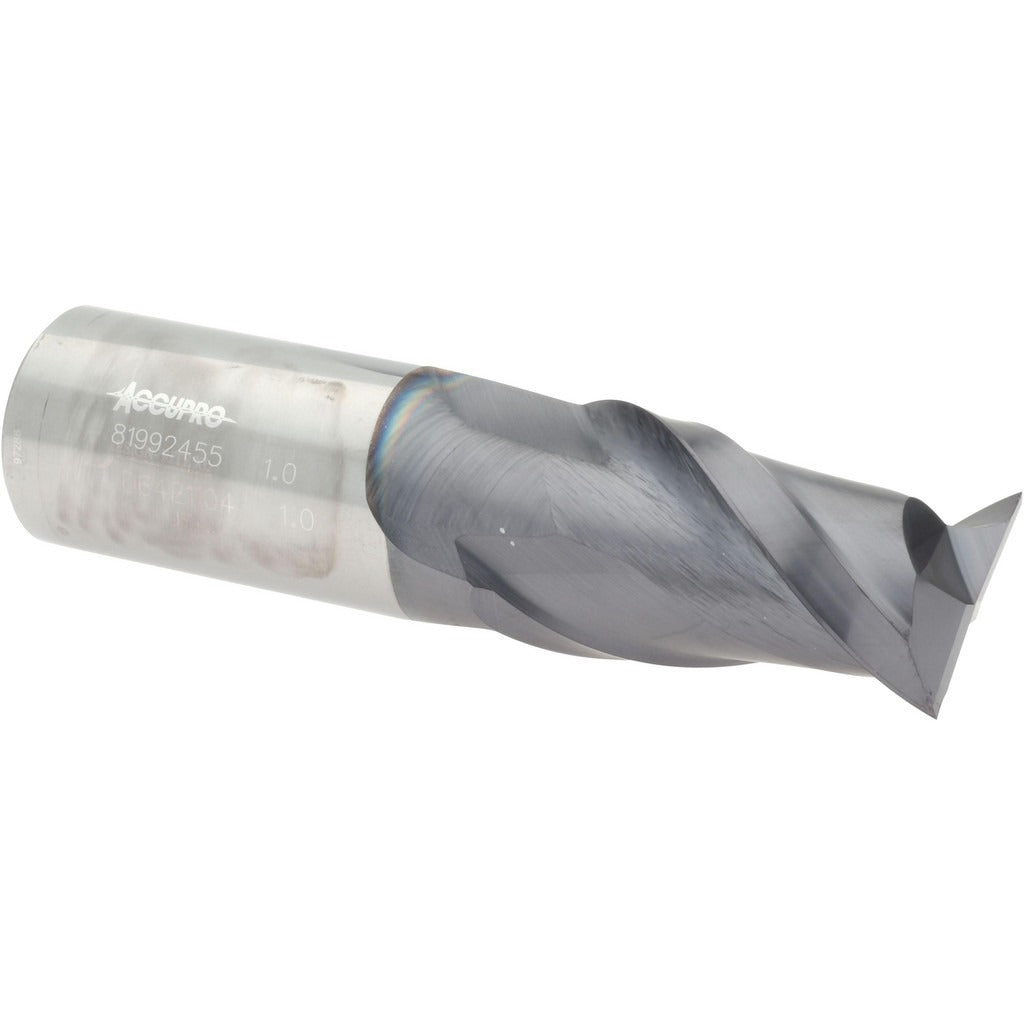 ACCUPRO Accupro 12181250 Square End Mill 1 in 2 Flute Solid Carbide