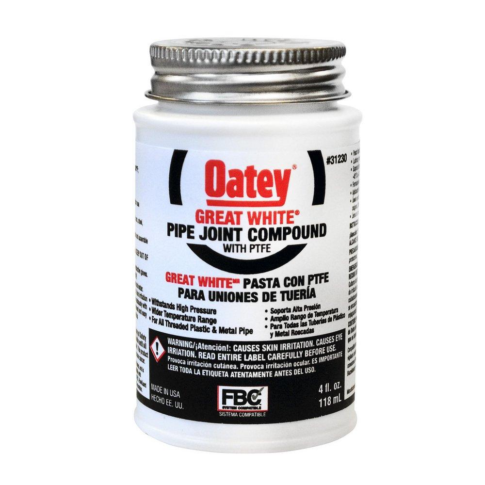 Oatey 31230 Great White 4 oz. White Pipe Joint Compound