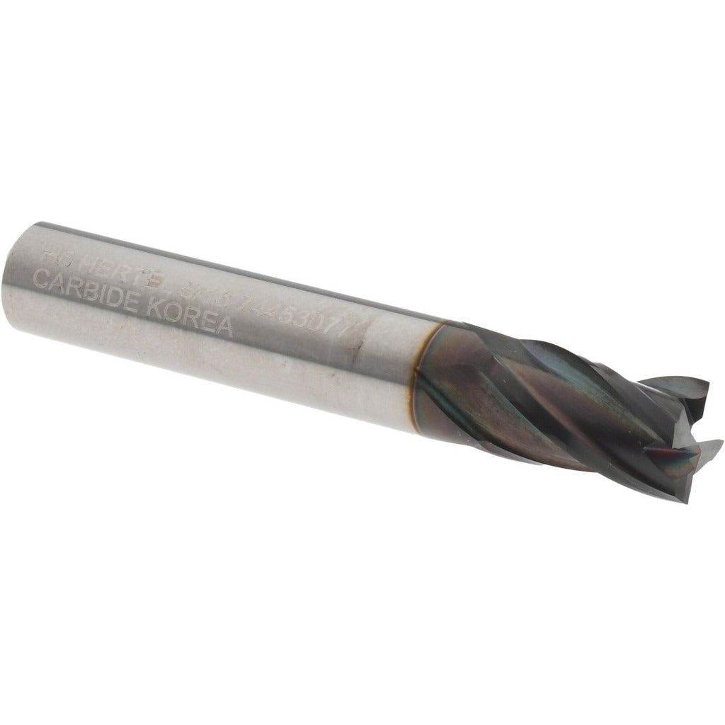 HERTEL Hertel 750555 Square End Mill 5/16 in 4 Flute Carbide Ticn