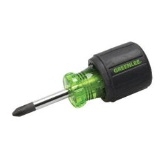 Greenlee 0153-32C Heavy Duty Stubby Screwdriver #2 Phillips Tip 3 in