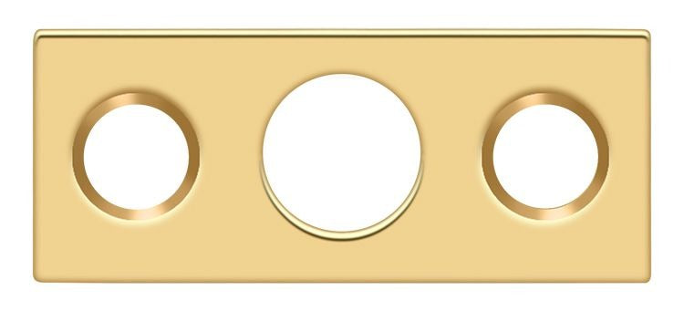 DELTANA Deltana SP7FBR003 Strike Plate 7 Inch Flush Bolt Brass