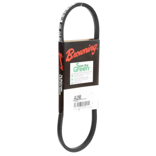 Browning 4L290 V-Belts - L Section, 1 Band, 29.0000 in Outside Length, Smooth, Wrapped Construction