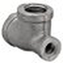 Anvil 0310037809 FIG 1105R Standard Pipe Reducing Tee, 1/2x1/4x1/2 in, FNPT, 150 lb, Malleable Iron, Black