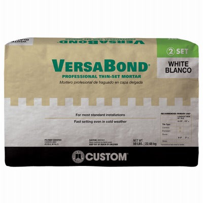 CUSTOM BUILDING PRODUCTS Custom Bldg Products MTSW50 Thin Set Mortar 50 Lb White