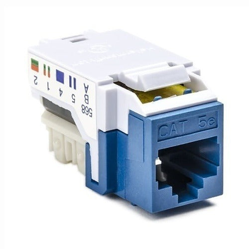 HELLERMANN TYTON Hellermanntyton RJ45FC5E-BLU Cat 5e Keystone Jack