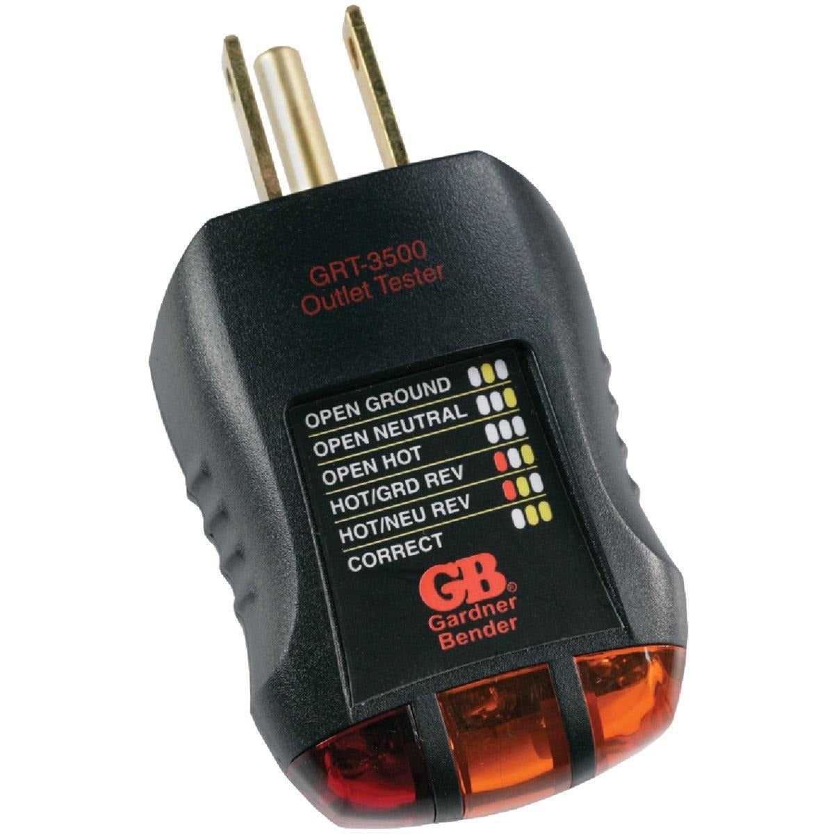 GARDNER BENDER GB Electrical GRT-3500 Outlet Tester, 120 Vac
