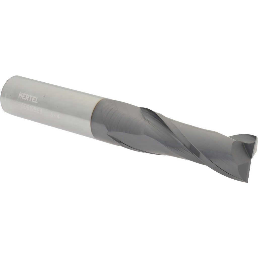 HERTEL Hertel 750497 Carbide Square End Mill 0.75in 2 Flute Altin