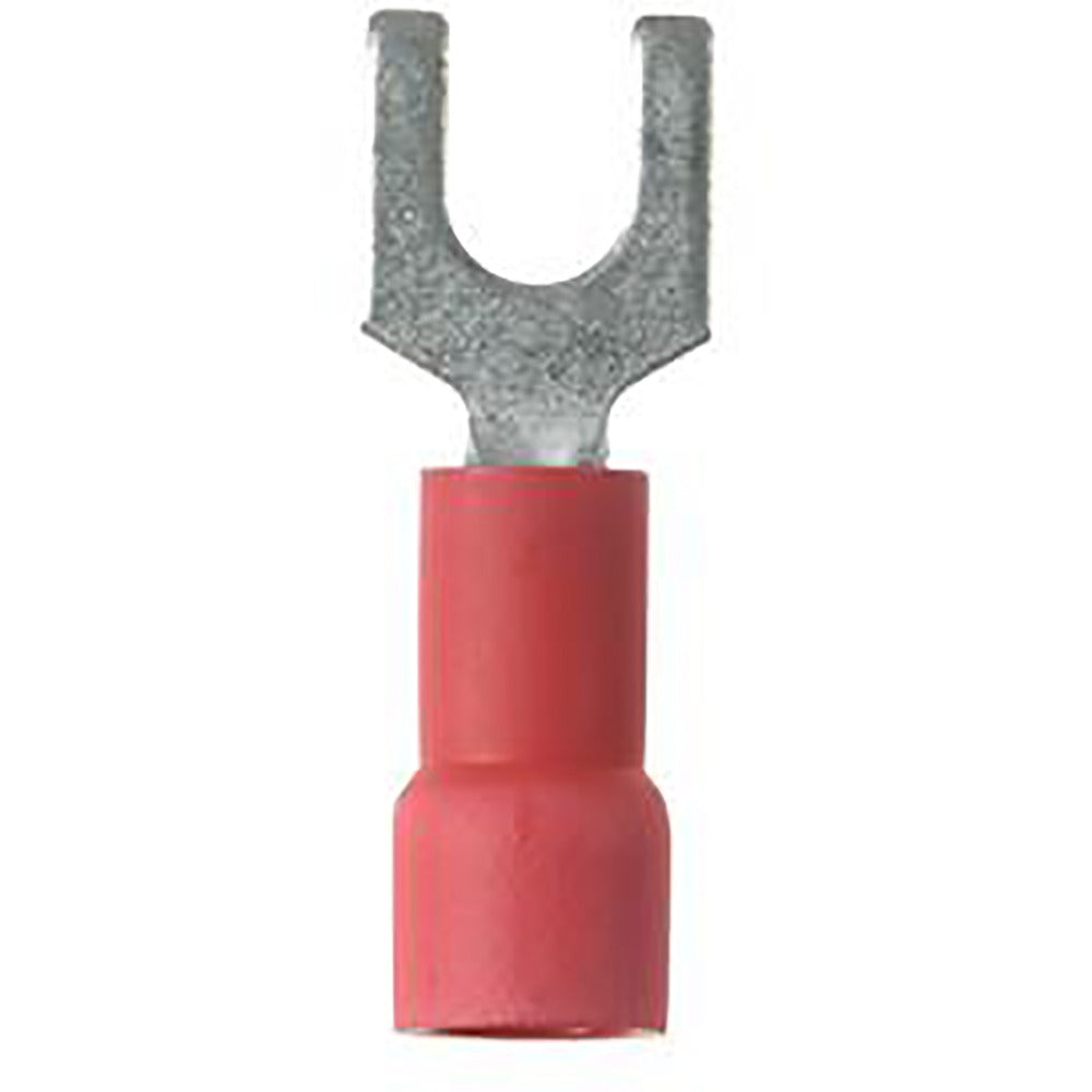 PANDUIT Panduit PV18-10FX-CY Fork Terminal Vinyl Insulated 22-18 AWG #10 Stud Pack 100