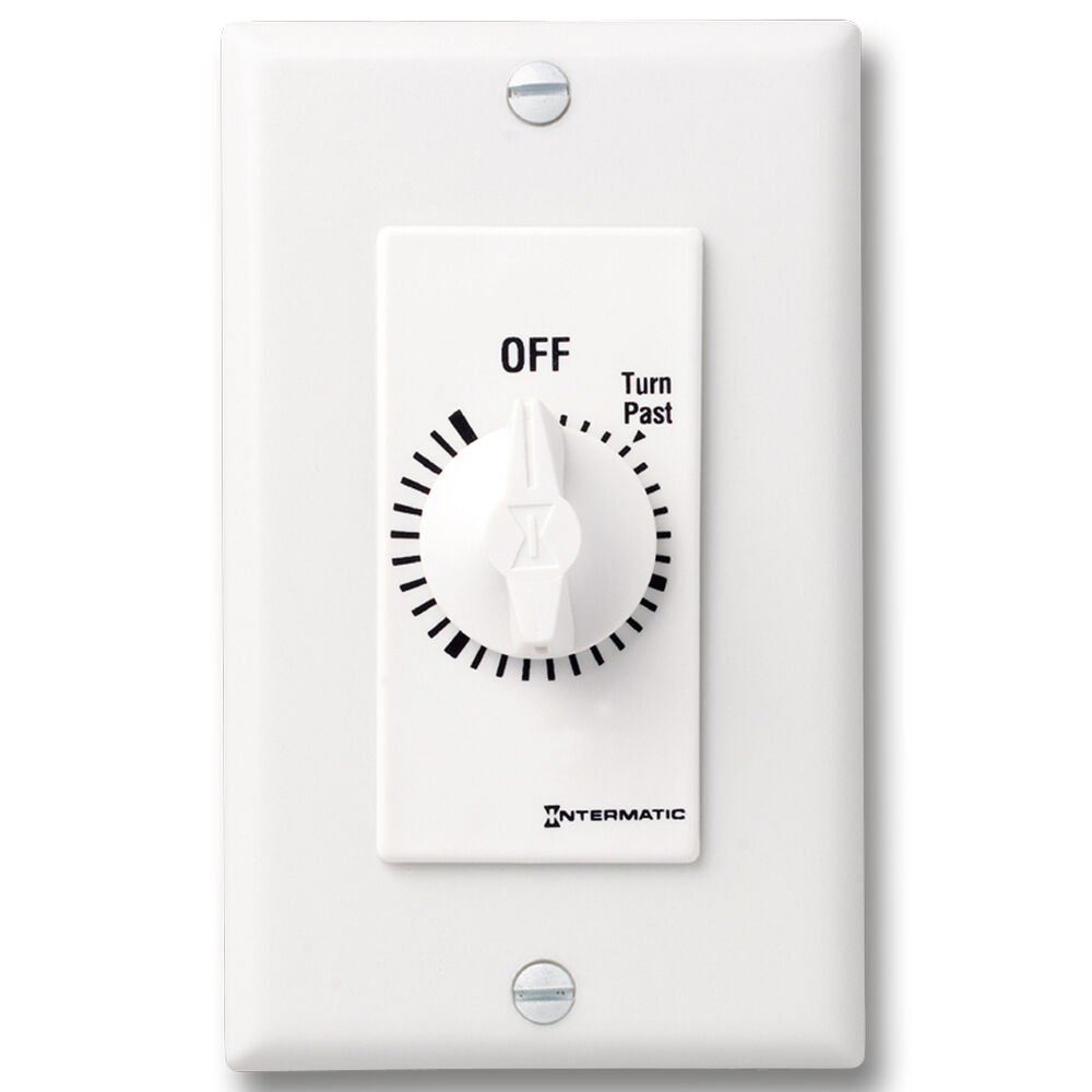 Intermatic FD2HW Spring Wound Timer 2-Hour Auto-Off Wall Mount White