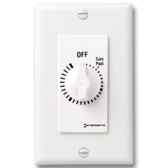 Intermatic FD2HW Spring Wound Timer 2-Hour Auto-Off Wall Mount White