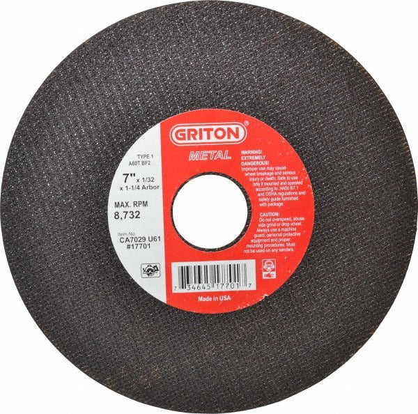 VALUE COLLECTION Value Collection CA7029U61 Cut-off Wheel 7in Aluminum Oxide