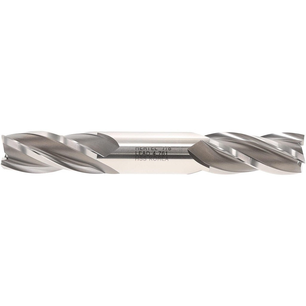HERTEL Hertel E1051056 Square End Mill 7/8 in 4 Flute Hss