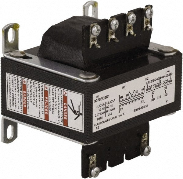 SCHNEIDER ELECTRIC Square D 9070EO3D1 Control Transformer 150 Va 1 Phase