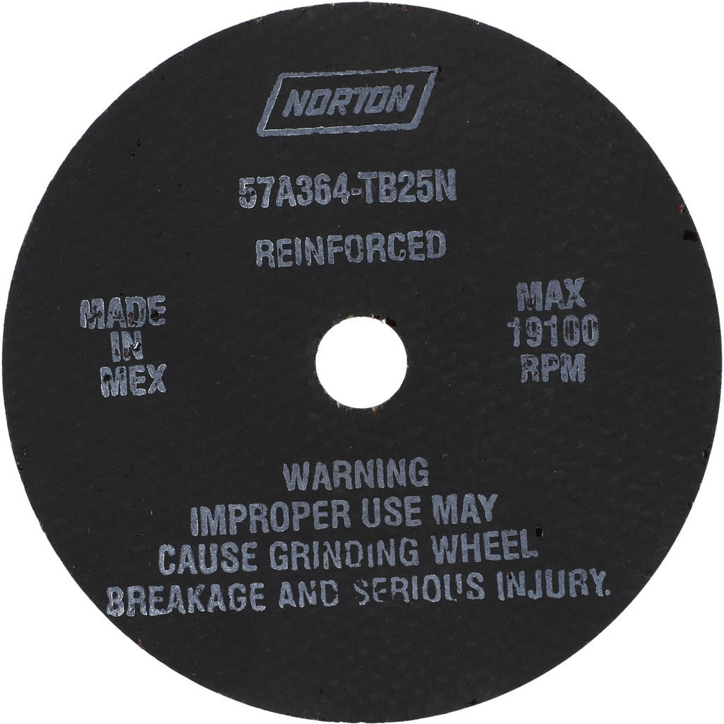 NORTON Norton 66243522502 Cut-off Wheel 4 in Aluminum Oxide 36 Grit