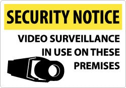 ACCUFORMNMC Accuformnmc SN20RC Video Surveillance Security Sign