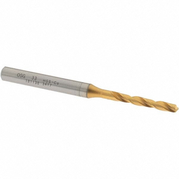 OSG Osg 10113005 Screw Machine Drill Bit Size 33 Cobalt Hss