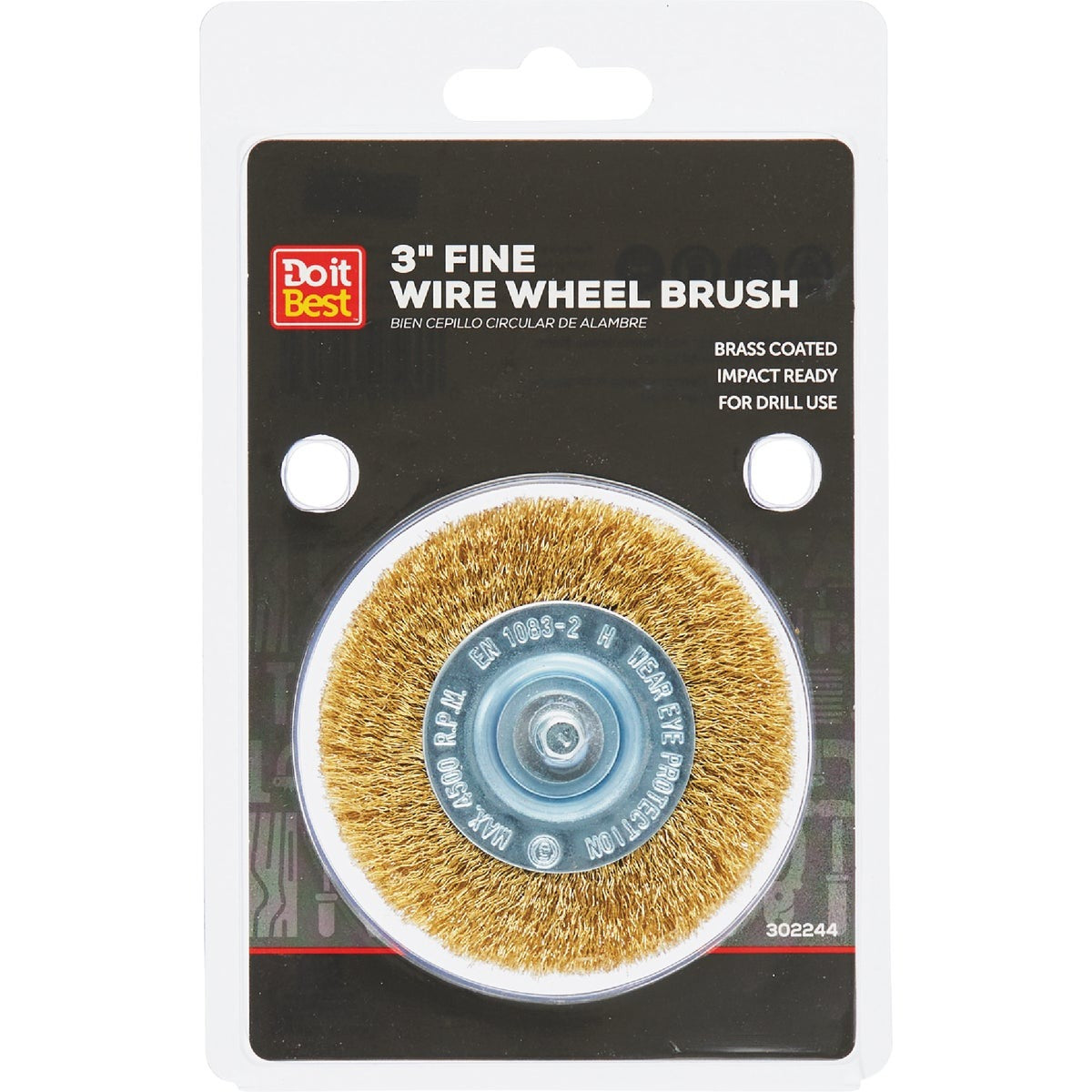BSC PREFERRED Bsc Preferred 660 075-9009 Mounted Fine Wire Wheel Brush