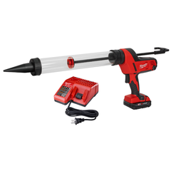 Milwaukee 2643-21CT M18 Cordless 20-oz Clear Barrel Caulk and Adhesive Gun Kit