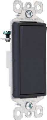 LEGRAND Pass Seymour TM870BKCC10 Decorator Switch 15A 120/277V Black 10pk