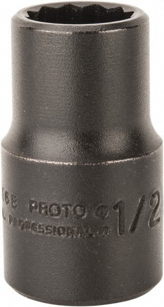 PROTO Proto J5416B Hand Socket 1/2 Drive 1/2 Inch 12 Point