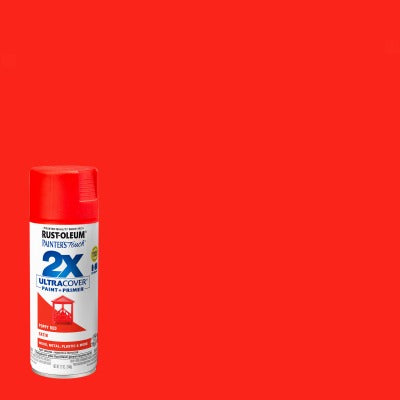 RUST-OLEUM Rust-oleum 277994 Satin Spray Paint 12 Oz Poppy Red