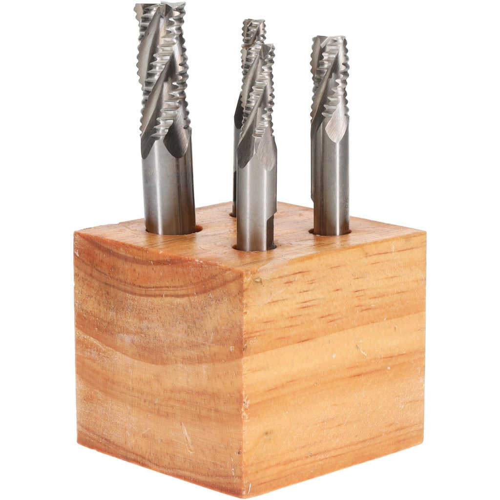 VALUE COLLECTION Value Collection 723-0004 Cobalt End Mill Set 4 Pc