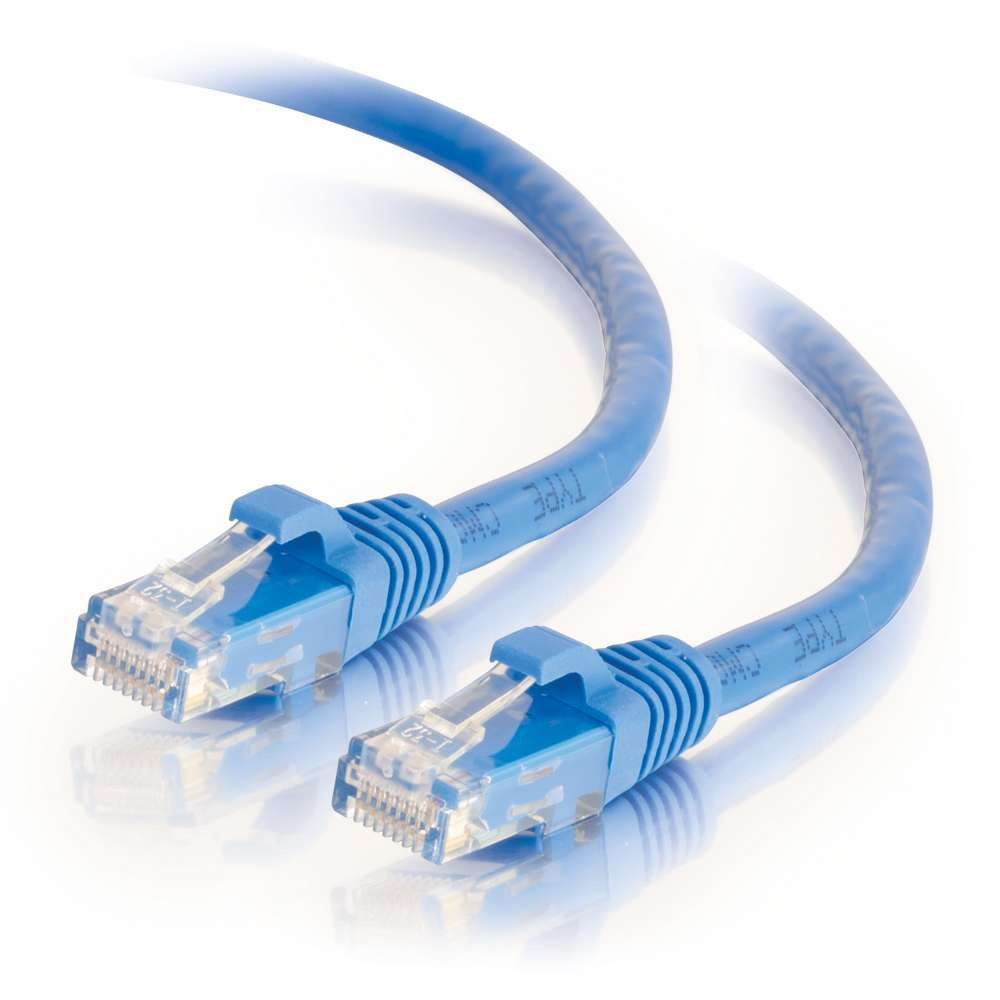 Legrand 576-110-010 10ft Q-Series Patch Cord, Cat6, Booted - Blue