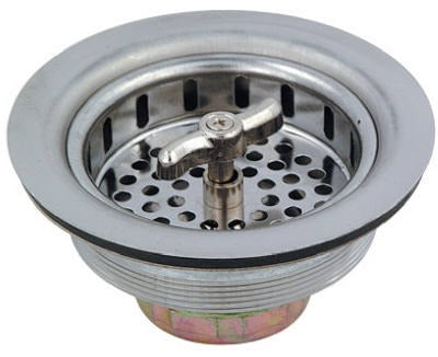 MASTER PLUMBER Plumb Shop 176-112 Basket Sink Strainer 3-1/2 Inch Chrome