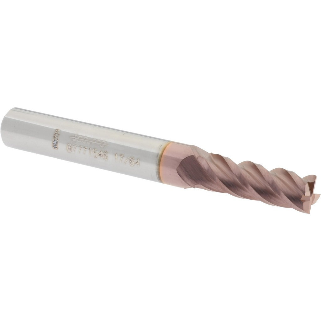 ACCUPRO Accupro 12182476 Square End Mill 17/64 in 4 Flute Carbide