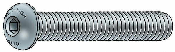 METRIC BLUE Metric Blue UST194872 M12x1.75 Button Cap Screw 20mm