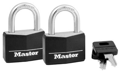 MASTER LOCK Master Lock Co 141T Aluminum Padlock Keyed Alike 2 Pack