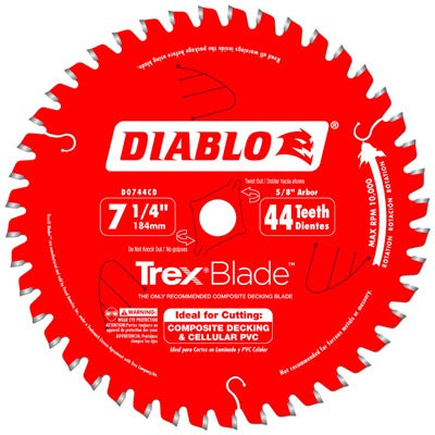 DIABLO Freud D0744CD Composite Decking Blade 7-1/4 in 44T