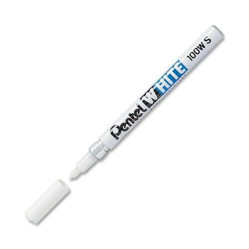 PENTEL Pentel PEN100WS White Fine Tip Permanent Marker