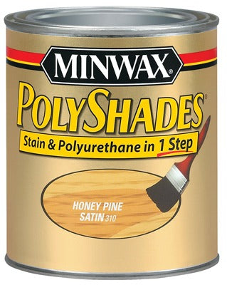 MINWAX Minwax 61310 Polyshades Honey Pine Satin Stain Finish 1 Qt
