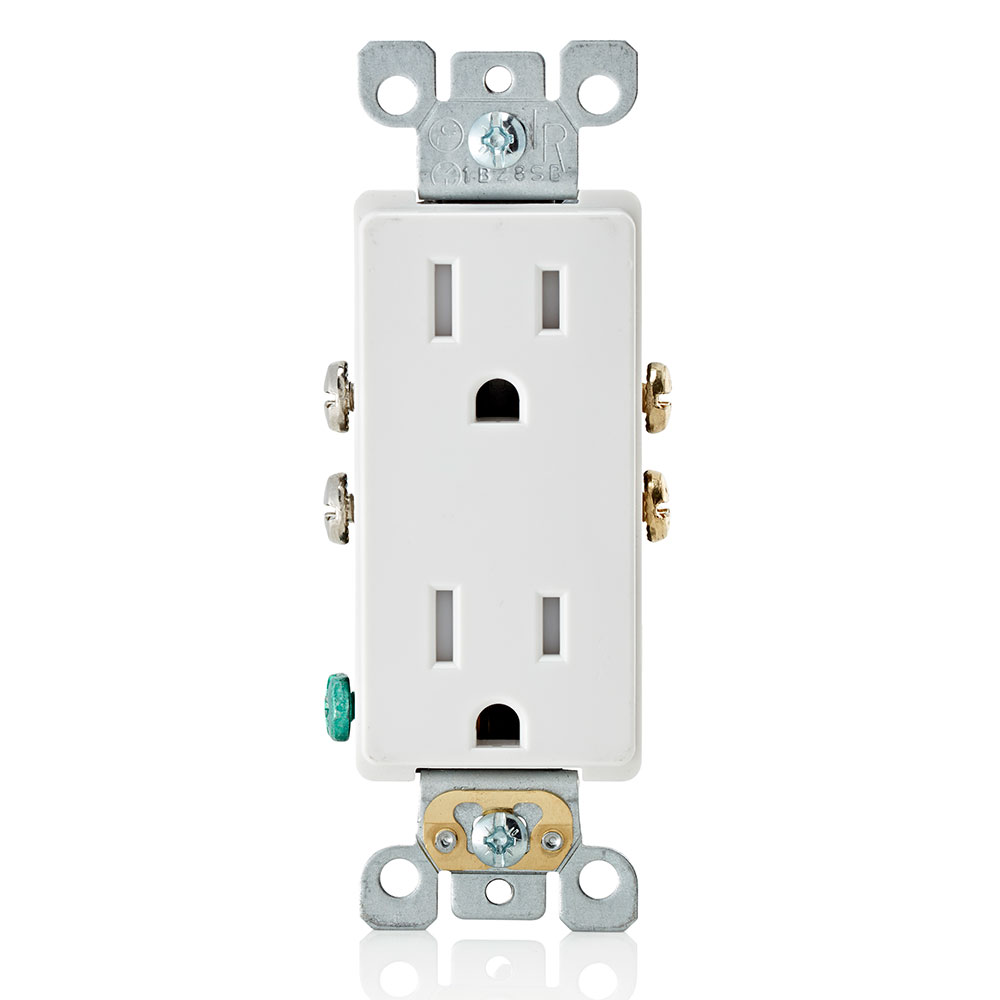 Leviton T5325-SW 15A-125V TR Duplex RCP