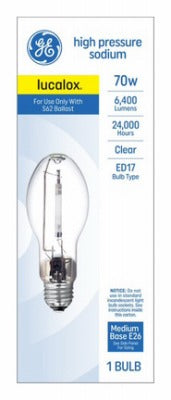 GE G E Lighting 26422 70W Hps Bulb B17 Medium Base 5950 Lumens