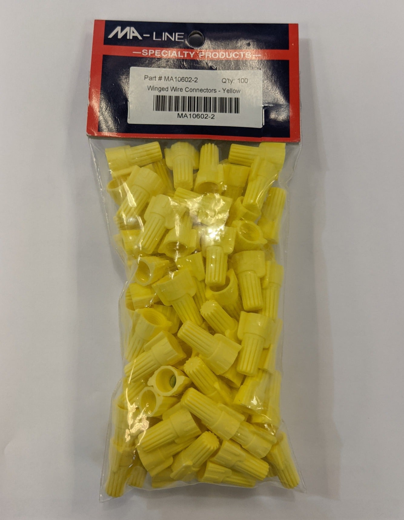 MA-LINE Ma-Line MA10602-2 Winged Wire Connectors (100 Pack)