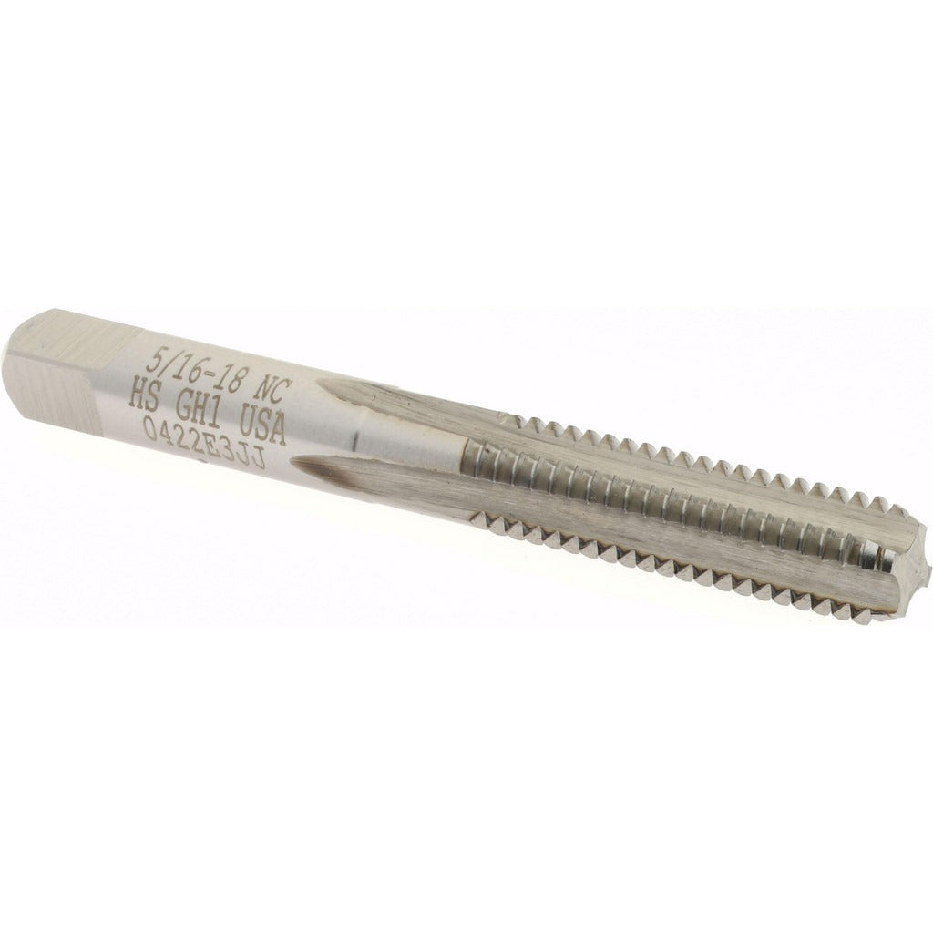 HERTEL Hertel K008376AS 5/16-18 Unc Bottoming Tap 4 Flutes Hss