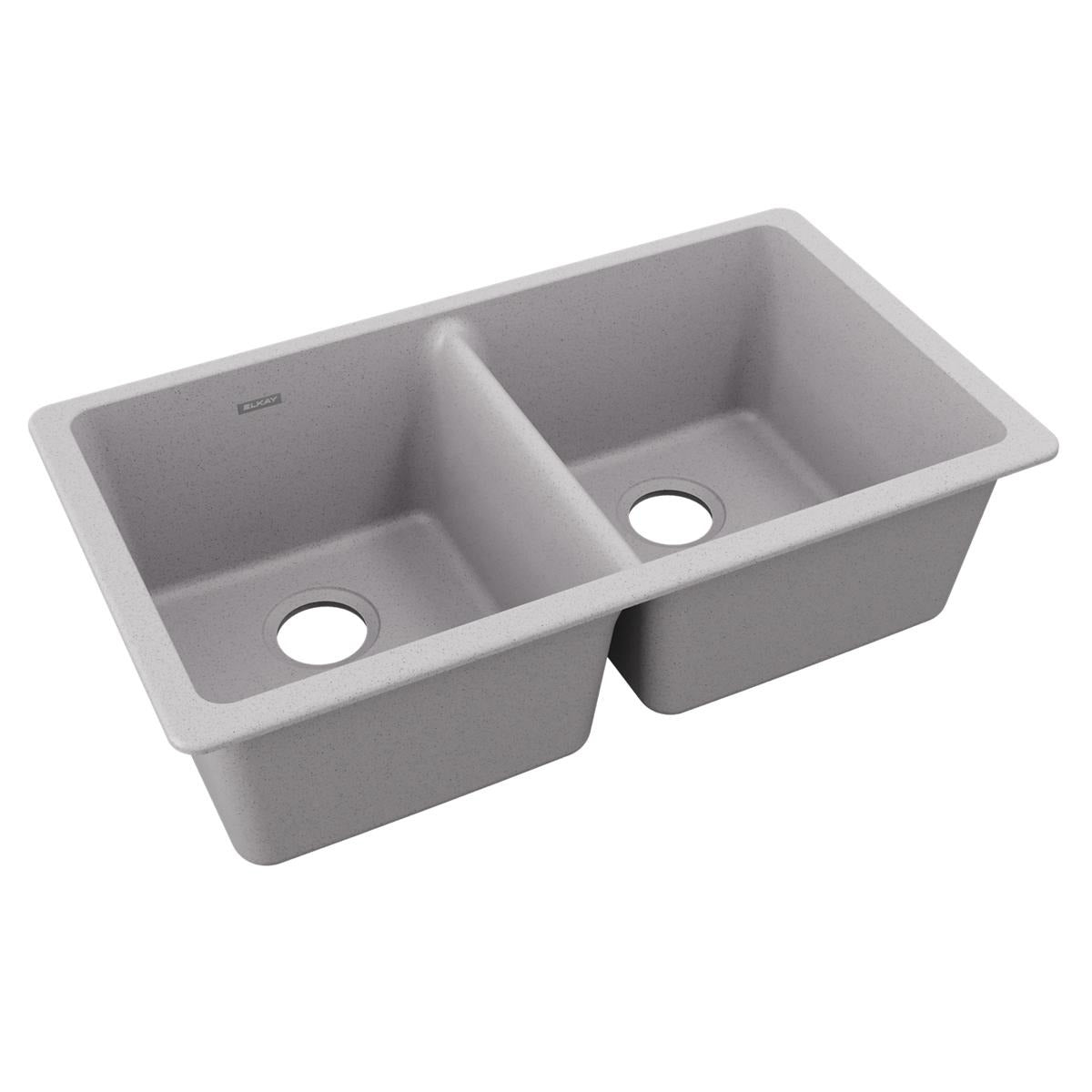 BSC PREFERRED Bsc Preferred ELGU3322GS0 Quartz Double Bowl Sink 33in