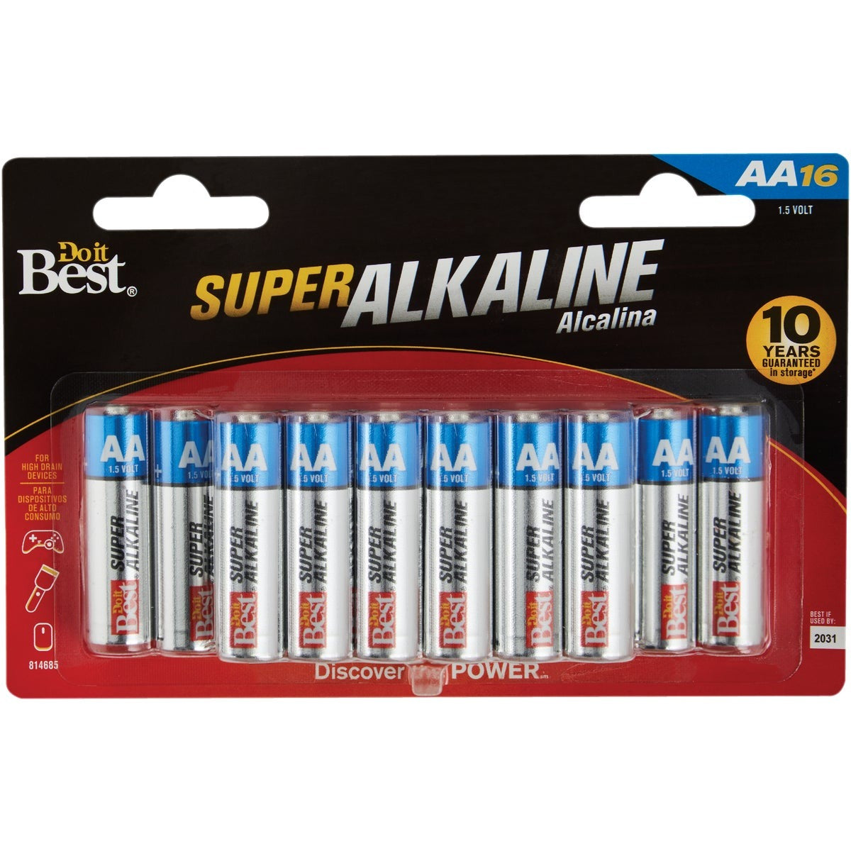 BSC PREFERRED Bsc Preferred DIB814685 Aa Alkaline Battery 16 Pack
