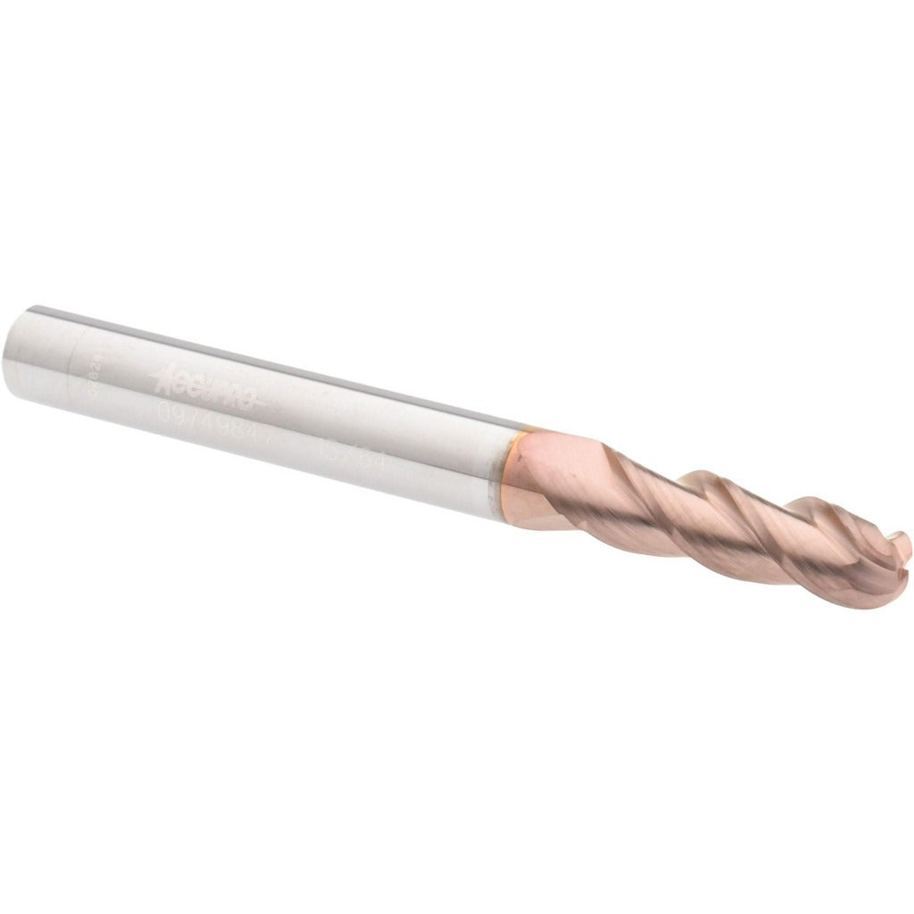 ACCUPRO Accupro 12184347 Ball End Mill 3 Flute Solid Carbide