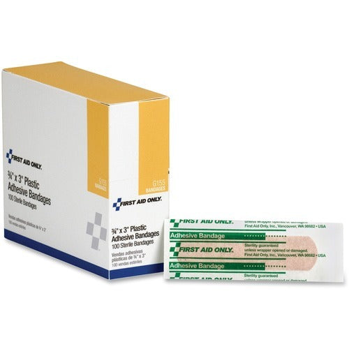 FIRST AID ONLY First Aid Only FAOG155 Plastic Bandages Box of 100