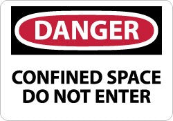 ACCUFORMNMC Accuformnmc D383AB Confined Space Danger Sign 10x14 Aluminum