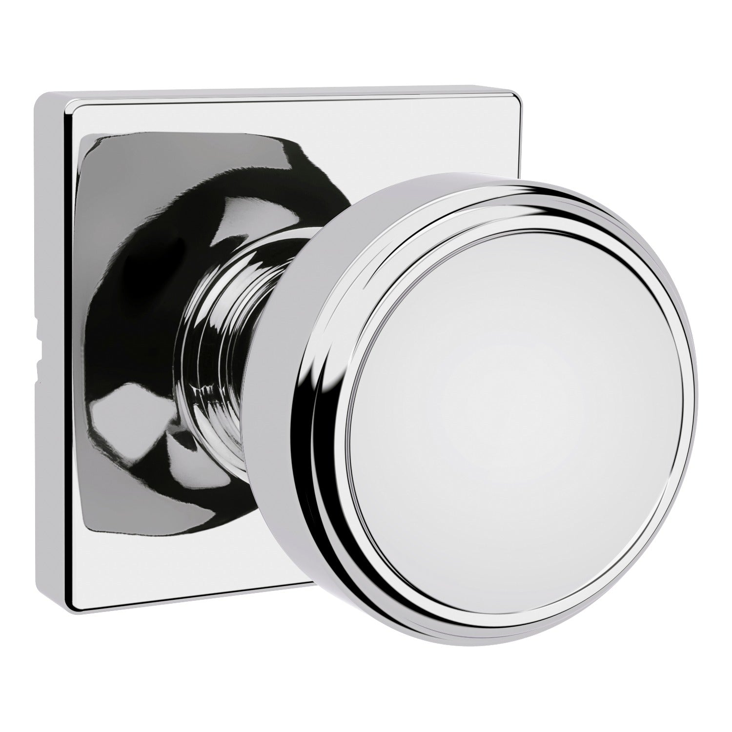 KWIKSET Kwikset 200MNKSQT-26 Maven Knob Passage Lock Bright Chrome