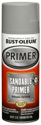 RUST-OLEUM Rust-oleum 249415 Sandable Primer Gray 12 Oz